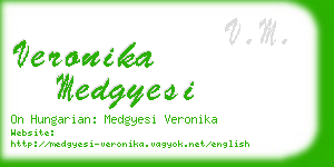 veronika medgyesi business card